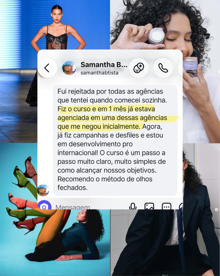 Samantha, depoimento em print de conversa