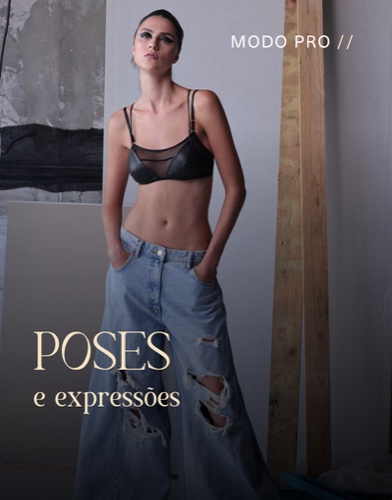 Aula Poses e expressões, Modo Pro