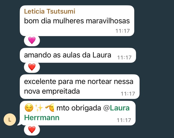 Depoimento de aluna do Model Pro