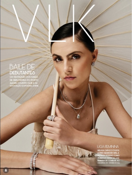 Laura Herrmann em trabalho de moda